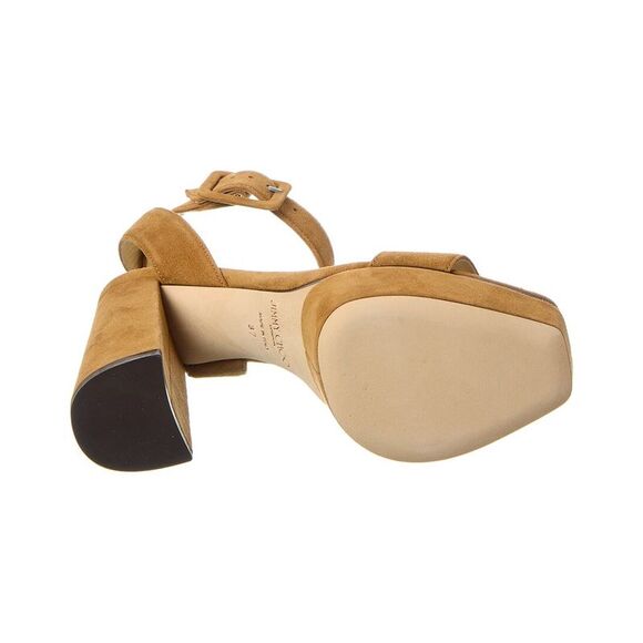 Jimmy Choo Jax/Pf 115 Suede Sandal, Brown - Picture 4 of 5